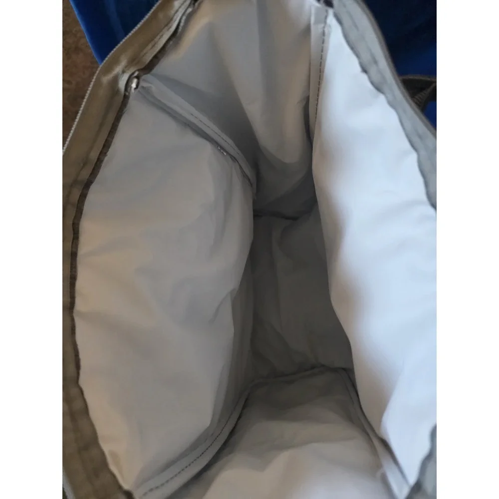 Gray Large Backpack Baby Diaper‎ Bag Nylon Insulated Adjustable Strap Backpack